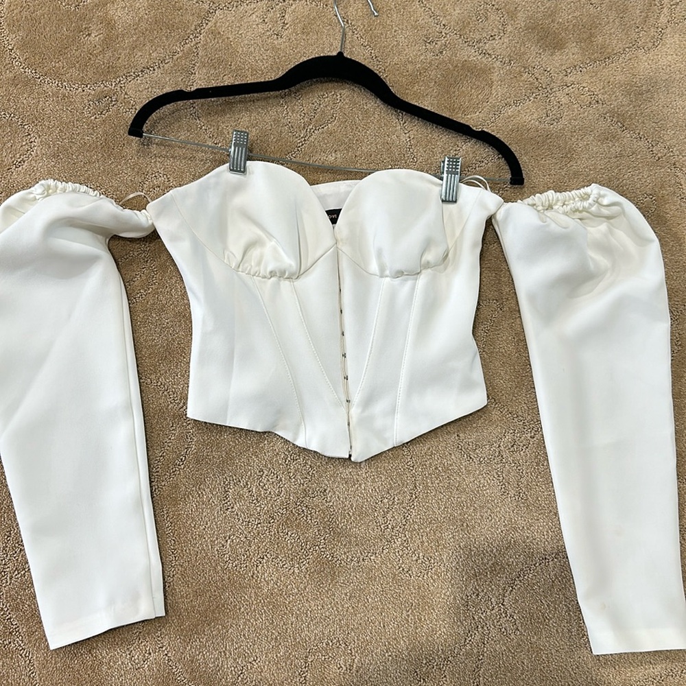 Peace + Love Bardot Crop Top